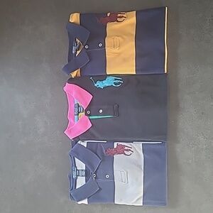RALPH LAUREN POLO SHIRTS BIG HORSE SET OF 3